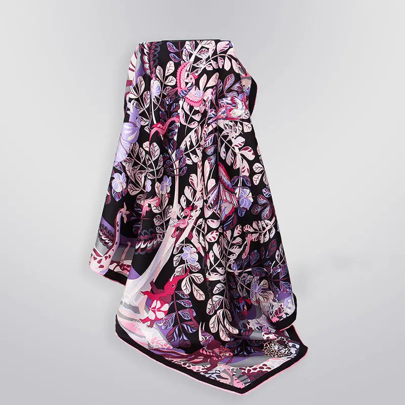 Women’s 16mm Thicken Twill Silk Scarf - Square scarf