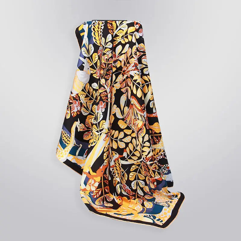 Women’s 16mm Thicken Twill Silk Scarf - Square scarf