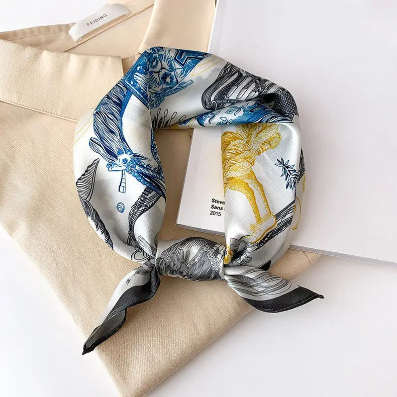 Women’s Silk Bandana - 10 Style / 53x53cm - Bandana