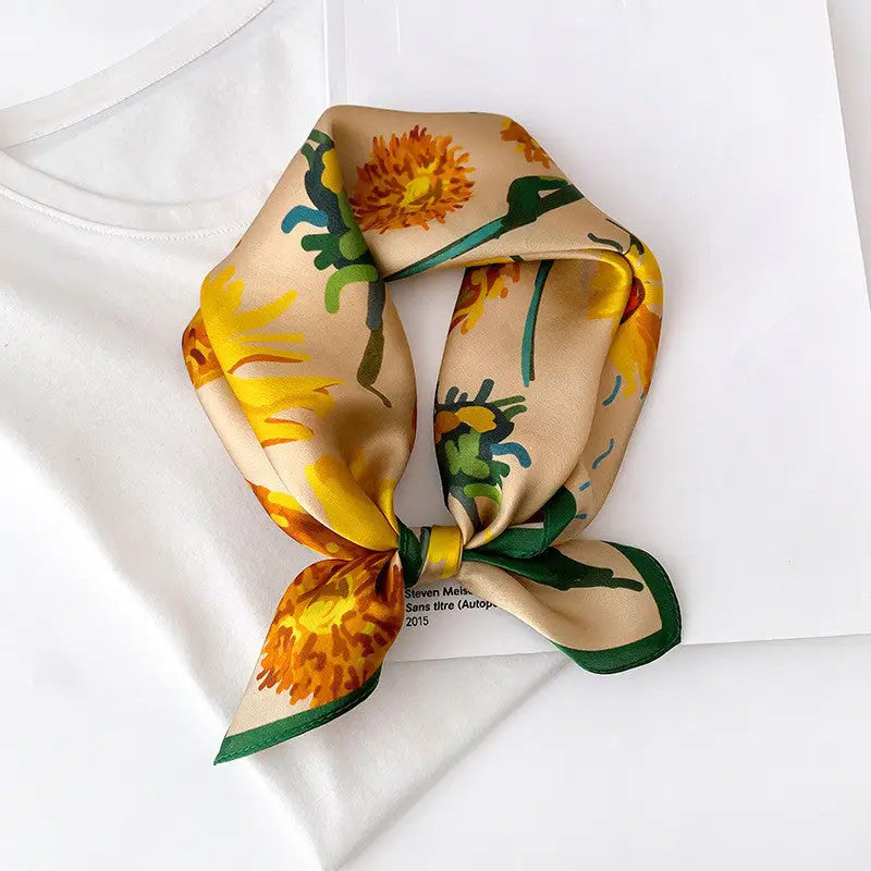 Women’s Silk Bandana - 12 Style / 53x53cm - Bandana