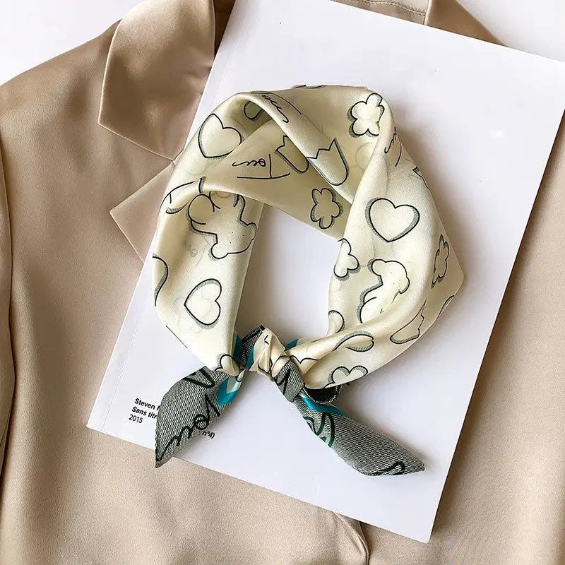 Women’s Silk Bandana - 5 Style / 53x53cm - Bandana