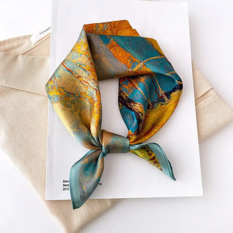 Women’s Silk Bandana - Style17 / 53x53cm - Bandana