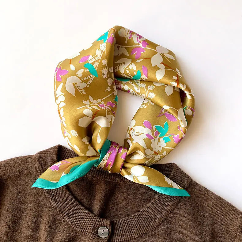 Women’s Silk Bandana - Style22 / 53x53cm - Bandana