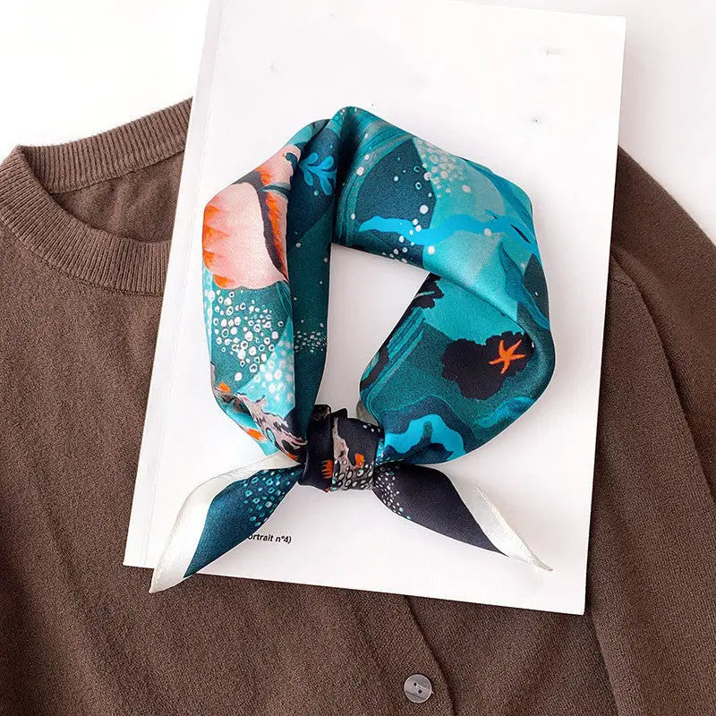 Women’s Silk Bandana - Style26 / 53x53cm - Bandana