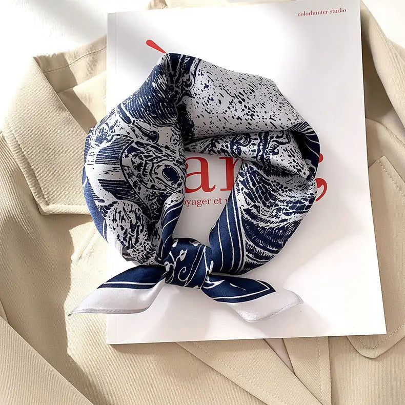 Women’s Silk Bandana - Style28 / 53x53cm - Bandana