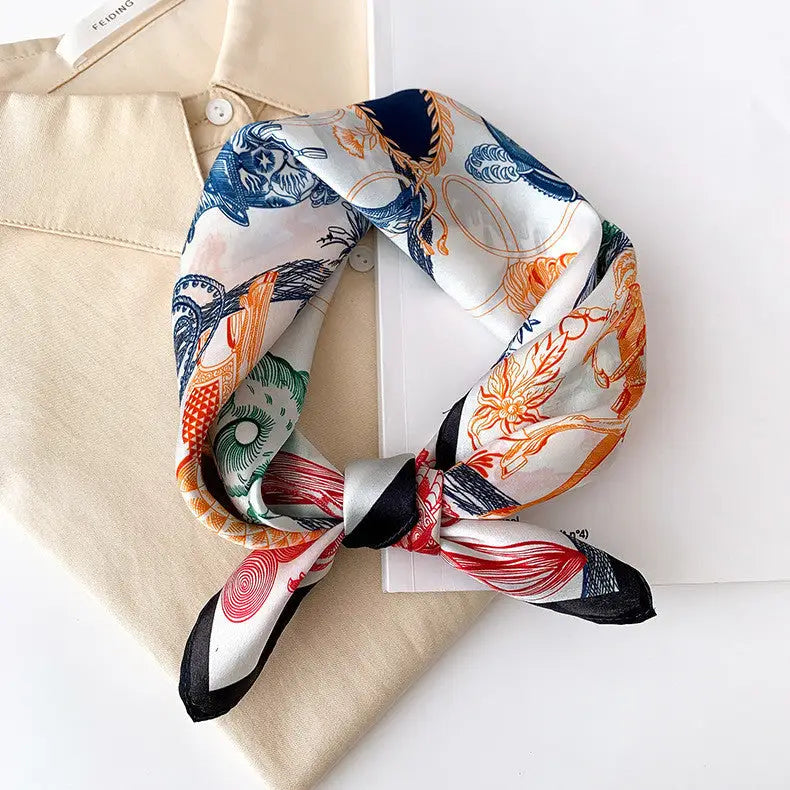 Women’s Silk Bandana - Style33 / 53x53cm - Bandana
